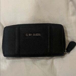 G by Guess Black Zip Wallet